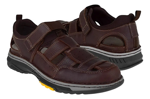 Huaraches Caballero Lobo Solo 6517 Piel Café
