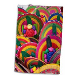 3d Rose Mexico-cozumel-woven Fans-mexican Souvenir-sa13 Len0