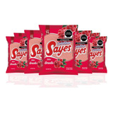 Gelatina Sayes De Agua Sabor Grosella, 25 Piezas De 120 Gr