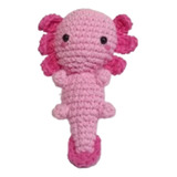 Muñeco Amigurumi De Ajolote Rosa