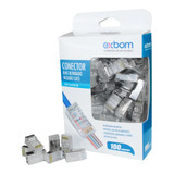 Kit 1000 Conector Rj45 Blindado Macho Cat6/cat5e Rede Vazado