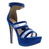 Zapatillas Dorothy Gaynor Azul Rey Con Transparencia 