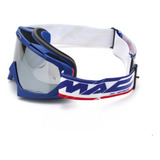 Antiparra Motocross Mac Flash Rojo Azul Blanco Centro Motos