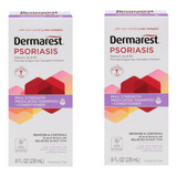 Pack 2 Shampoos Dermarest  Medicated 236 Ml Psoriasis