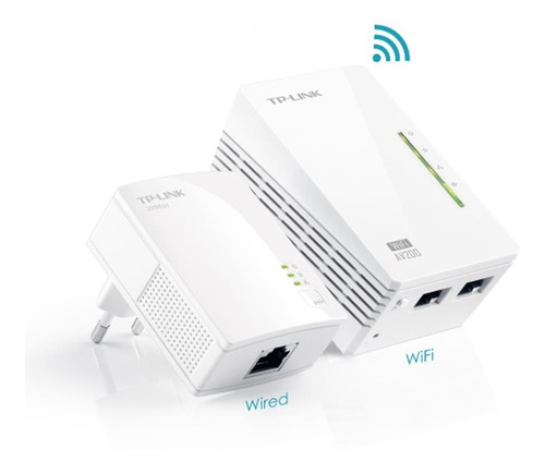 Extensor De Cobertura Wi-fi Tp-link Tl-wpa4220kit Powerline 