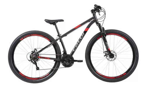 Bicicleta 29 Caloi Supra 29 Cinza Escuro 21v 2021 Tam 15-p