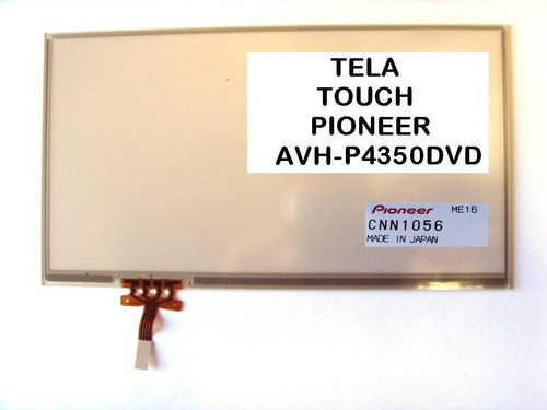 Tela Touch Pioneer Avh-p4350 Dvd - Com N F