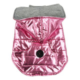 Chaleco Para Perro Impermeable Rosa Metálico Color Mediano