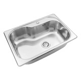 Pileta Cocina Simple Johnson Luxor Compact Si71 Sta Satinada