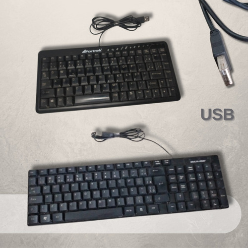 Teclado Pc Multilaser Tc193 Resistente À Água Retirar Peças