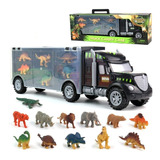 Camión Transportador De Dinosaurios Con Accesorios Para Niño