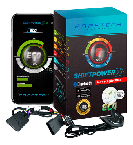 Modulo Acelerador Pedal Shiftpower Chip Bluetooth 4.0+ App