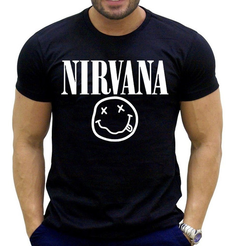 Camiseta Com Estampa Personalizada Nirvana