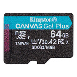 Memoria Micro Sd 64gb Kingston Canvas Go! Plus Sdcg3 170mb/s