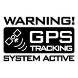 Vinilo Para Auto Frase Alerta Gps Activo