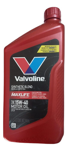 Aceite 15w40 Semi Sintetico Valvoline Pack 5lts + Filtro Foto 2