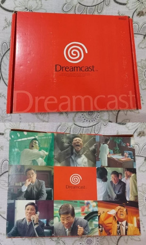 Sega Dreamcast Na Caixa + 01 Controle Kof Azul + 01 Controle Original Na Caixa + Cabos