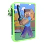 Cartuchera Escolar Minecraft Java Con Útiles 1 Cierre | Envío gratis