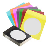 300 Envelope Cd Papel Coloridoc/visor