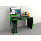 Escritorio Mesa Pc Gamer Tables 3047 Negro/verde