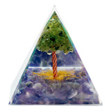 Orgonite Pirâmide Árvore Da Vida Meditação Sabedoria 5cm