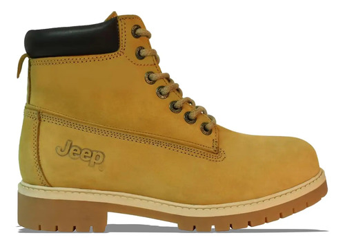 Botas Jeep Hombre Modelo 3801 De Piel Originales Miel | Meses sin interés