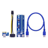 Kit 4 Cabos Riser - Pci-express 1x 16x Mineração Usb 3.0