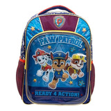 Mochila Escolar Grande Primaria Ruz Niño Paw Patrol 174589 Coleccion Relmo Color Azul