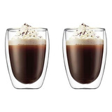 Juego 2 Vasos Capuchino Pavina 350 Ml Bodum Color Transparente