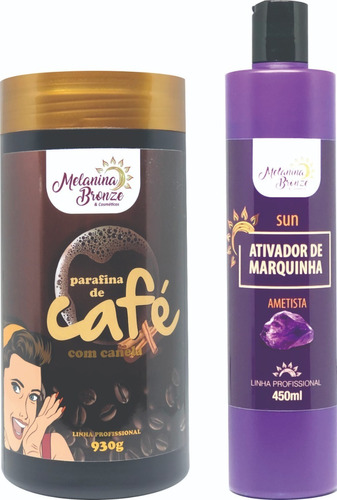 Parafina De Café + Ativador Ametista  Melanina Bronze