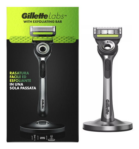 Aparelho De Barbear Gillette Labs 1 Lâmina E Base Magnética