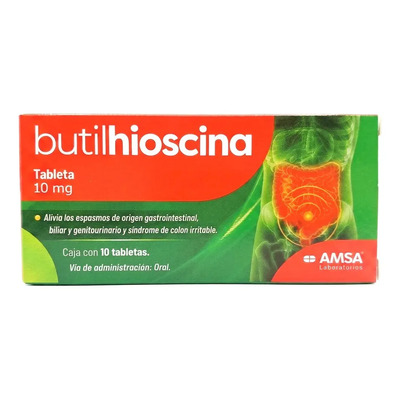 Butilhioscina Antiespasmódico 10 Mg 10 Tab | MercadoLibre