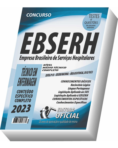 Apostila Ebserh - Técnico Em Enfermagem - Atualizada