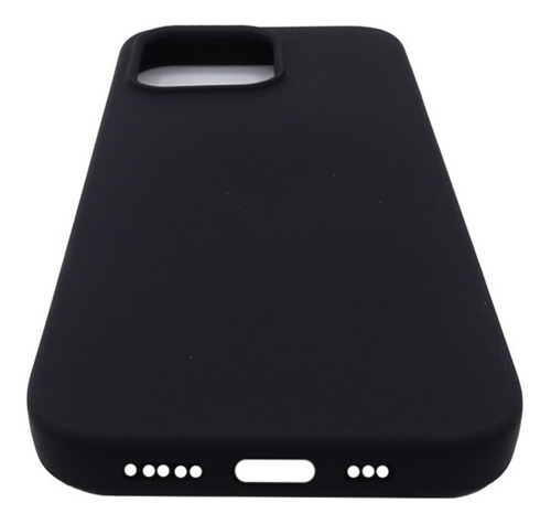 Carcasa Para iPhone 13 Pro Silicon Proteccion Camara Cofolk Color Negra