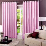 Cortina Blackout Blecaute Con Voil 2.80 X 2.70 Cor Rosa Claro