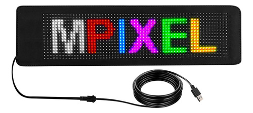 Pantalla De Publicidad Led Para Coche Usb Ultrafina Y Flexib