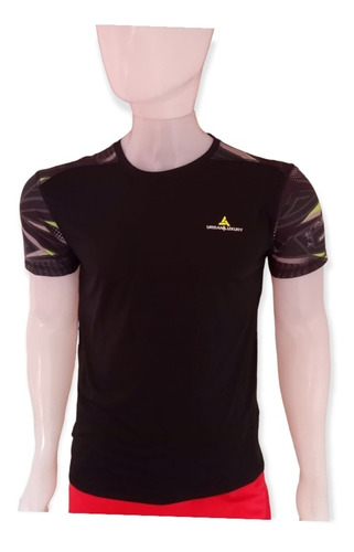 Remera Deportiva Dritech Combinada Sublimada Hombre Red Bul