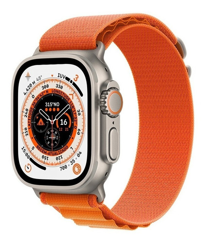 Apple Watch Ultra Gps+cell Titânio 49mm Laranja - G + Brinde