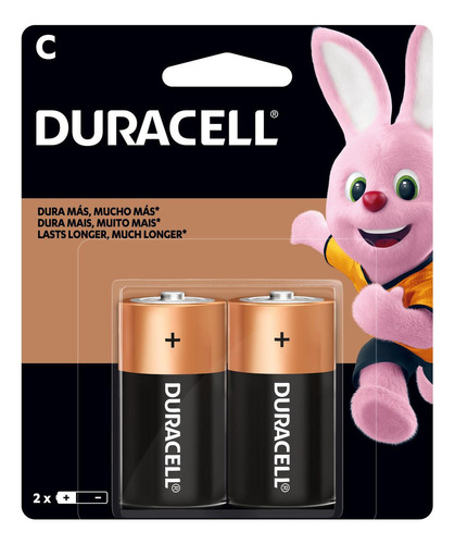 Kit Pilha Alcalina C Media Duracell Mn1400 Com 96 Unidades