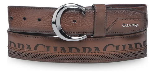 Cuadra Cinturón De Caballero En Piel De Venado