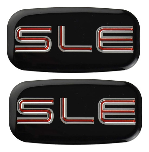 2 Emblemas Sle 3d De Repuesto Para Gmc Chevrolet Sierra Subu