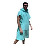 Poncho Cambiador Toalla Microfibra Aqua