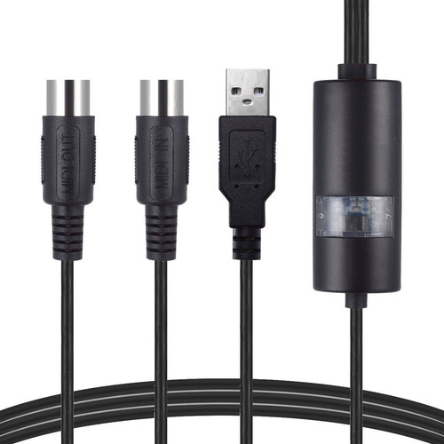 Cable De Entrada Usb Para Piano Eléctrico Convertidor Midi