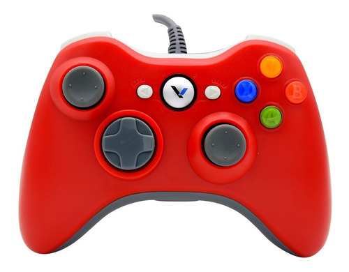 Control Alámbrico Rojo Compatible Con  Xbox 360 :: Vz