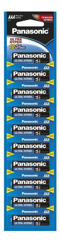 Pilas Panasonic Carbón-zinc Aaa 1 Tira Con 10 Piezas 1.5v