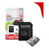 Cartão De Memória Microsd Sandisk De 64gb Para Câmeras 