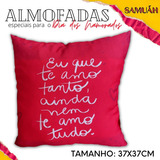 Almofada Love Amor Casal Namorados Presente Decoração Cor Eu Que Amo Tanto