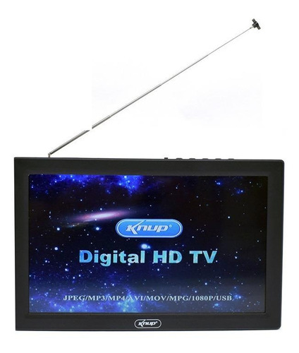 Mini Tv Portátil Knup Kp-md005/dt Full Hd 9''