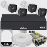 Kit Cftv 4 Cameras Segurança Full Hd 1080p Dvr 8ch Intelbras