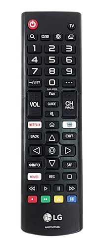 Controle Remoto Tv Smart Akb75675304 49lk5700psc LG